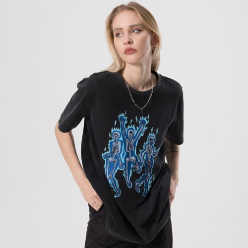 Custom Women's Printing T-shirts| Wholesale 100% Cotton T-shirts| Custom Street Dance T-shirts