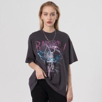 Custom Women's T-shirts| Custom Loose Fit Short Sleeve T-shirts| Wholesale Printing Hip-pop T-shirts