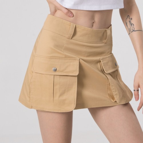 Custom Women Fashion Casual Skirts | Hip Hop High Street Skirts | Front With Two Pocket Middle Wasit Skirts