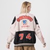 Custom Women's Khaki Nylon Jacket|Very Cool Biker Jacket|2022 Hot Fashion Style Jacket For Women|Autumn/Winter Must-have Jackets