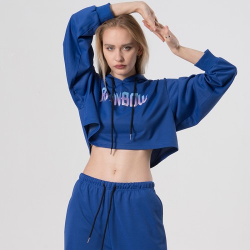 Custom Women Cotton Casual Top | High Street Hip Hop Hoodie | Streen Dance Trendy Hoodie