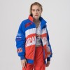 Custom Women's Contrast Colors Jacket|Windproof Biker Jacket|Zipper Stand-up Collar Jacket|Must-have Fashion Jacket For Winter