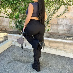 Custom Women's Drawstring Trousers| Custom Casual Sport Trousers| Wholesale Autumn Fashion Trousers