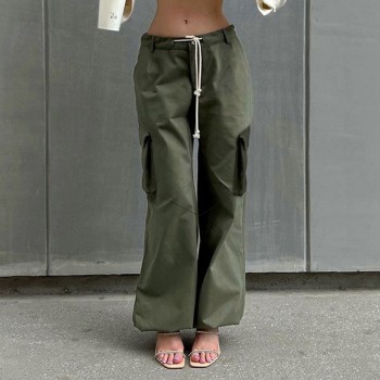 Custom Women's Loose Fit Cargo Pants| Custom Casual Sport Cargo Pants| Wholesale High Street Cargo Pants