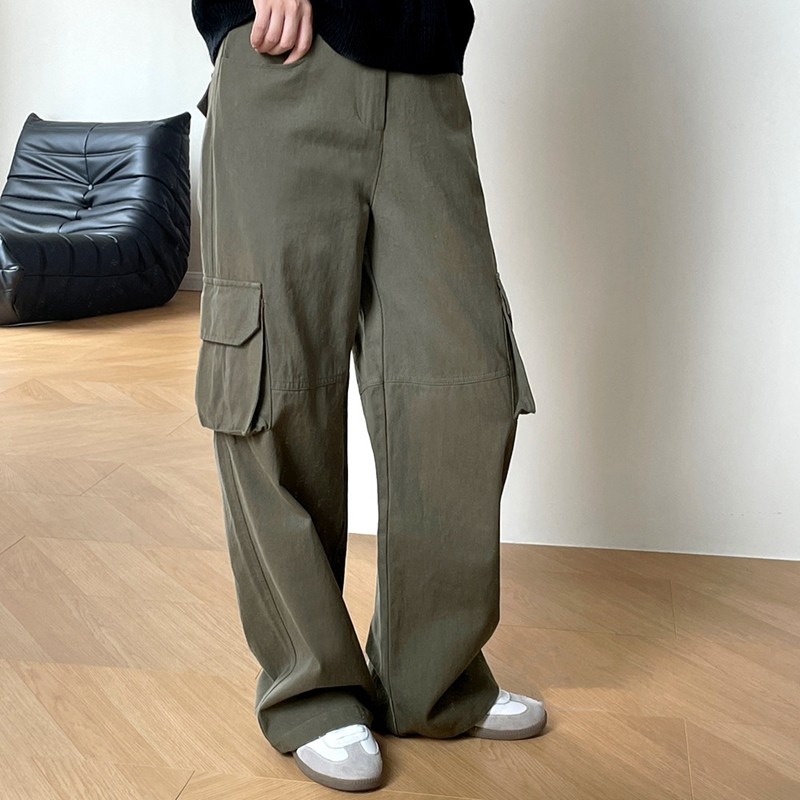 Custom Women's Washed Casual Trousers