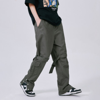 Custom Men High Arcade Machine Pant | Match Straight Tube Cargo Pants | Casual Trendy Slacks