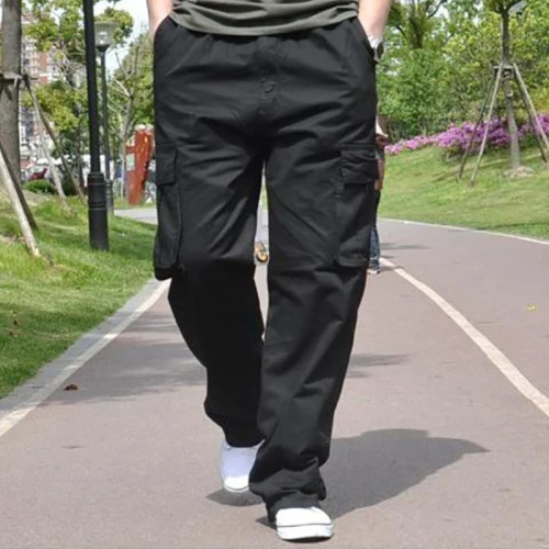 Wholesale Mens Cargo Pants Streetwear| Causal Wid Leg Pants For Men| Men's Oversized Zipper Fly Cargo pants