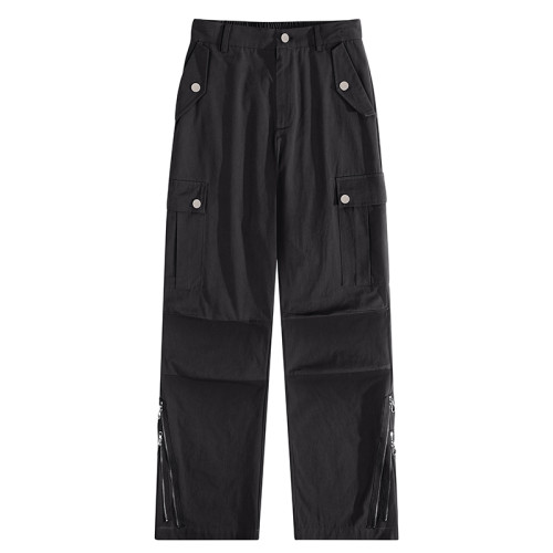 Custom Women's  Retro Multi-pocket Cargo Pants| Custom Hip-pop Dance Cargo Pants| Wholesale Loose Cargo Pants
