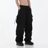 Custom Men's Original Straight Tube Pants | Multi Pocket Adjustable Drawstring Trousers | Custom Casual Loose Cargo Pants