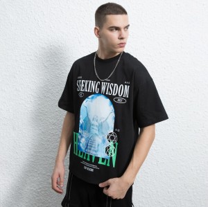 Custom Men's Loose Casual Top | Trendy Pattern T Shirt | High Street Hip Hop T Shirt