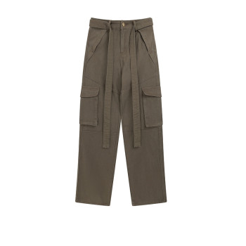 Custom Street Retro Women's Cargo Pants| Custom Multi Pockets Cargo Pants| Wholesale Hip-pop Cargo Pants