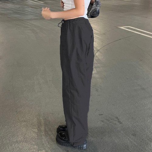 Custom Women's Retro Casual Cargo Pants| Custom Loose Fit Cargo Pants| Wholesale High Street Cargo Pants