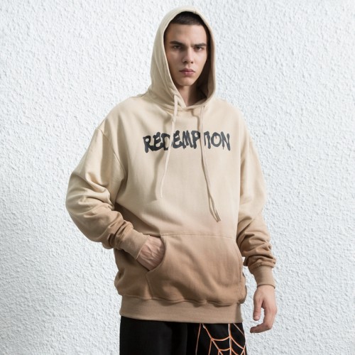 Khaki Vintage Style Hoodie