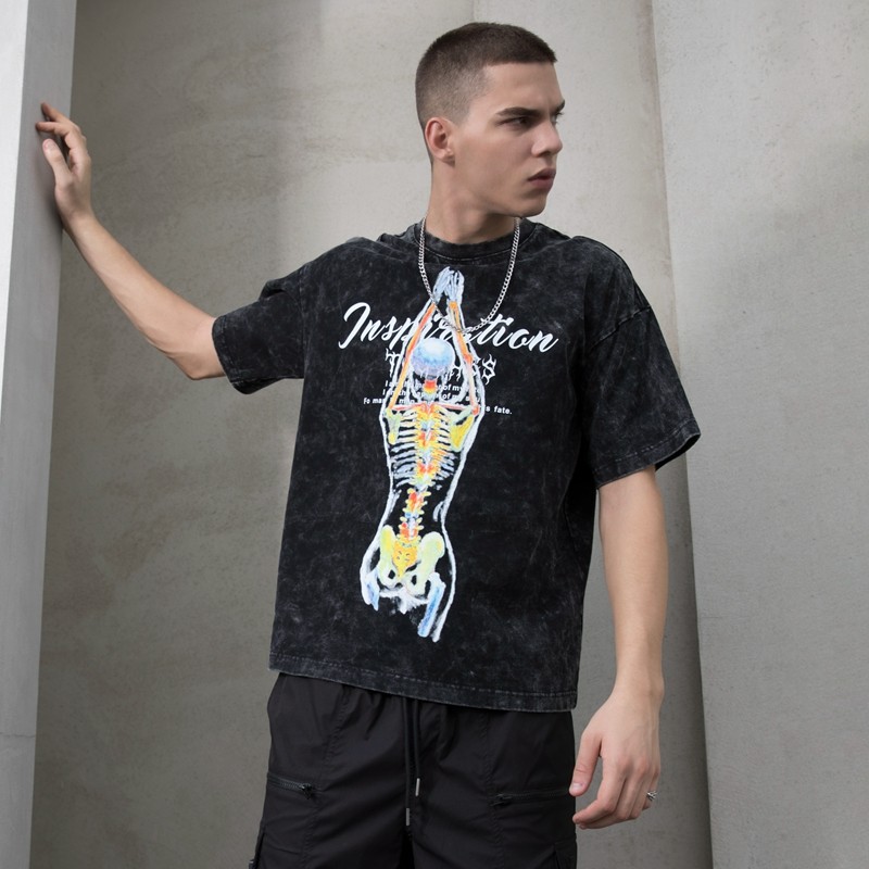 T-shirts à manches courtes Hip-pop personnalisés pour hommes
