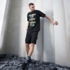 Custom Men's High Gloss Offset Print T-shirt | Loose Casual Trendy T Shirt | Skateborad High Street Sport T Shirt