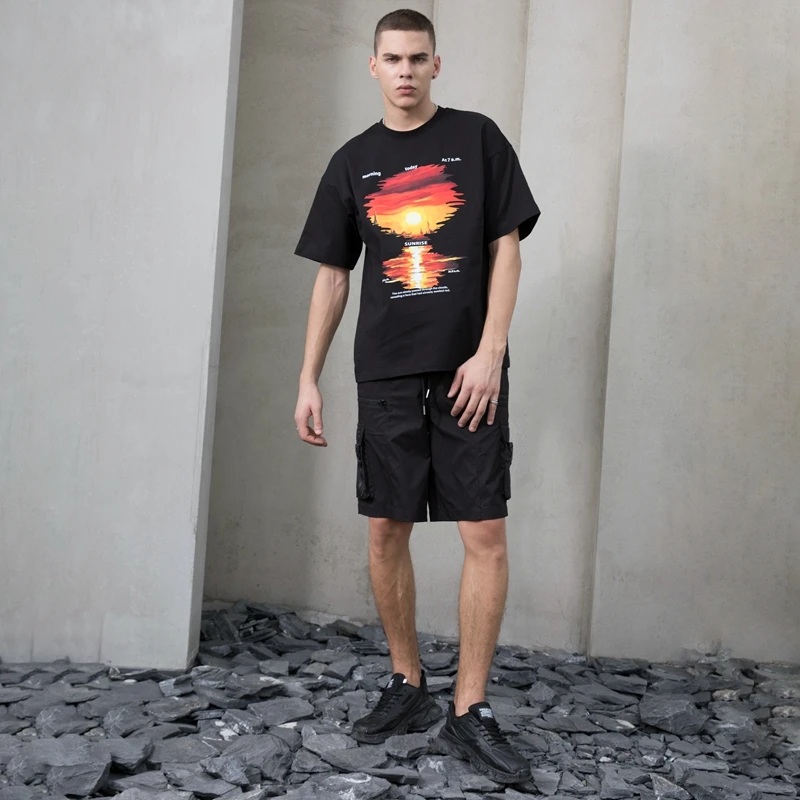 Camisetas de manga corta con estampado personalizado para hombre