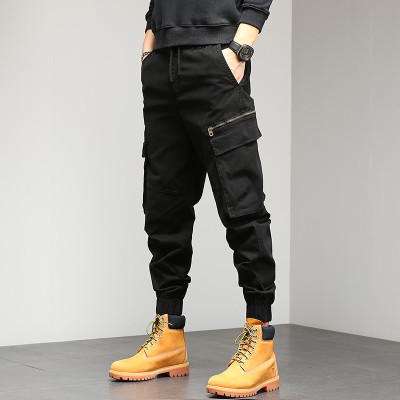 Custom Men's Casual Sport Cargo Pants| Custom Hip-pop Cargo Pants| Wholesale Big Pockets Cargo Pants