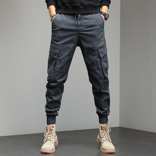 Custom Men's Casual Sport Cargo Pants| Custom Hip-pop Cargo Pants| Wholesale Big Pockets Cargo Pants