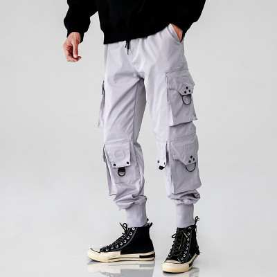 Custom Men's American Retro Cargo Pants| Custom High Street Cargo Pants| Wholesale Hip-pop  Cargo Pants