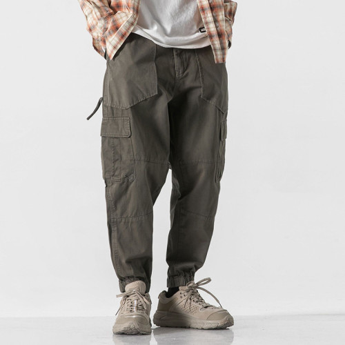 Custom Men's American Retro Cargo Pants| Custom High Street Cargo Pants| Wholesale Hip-pop Dance Cargo Pants