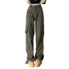 Custom Women's American Retro Cargo Pants| Custom Casual Sport Cargo Pants| Wholesale Hip-pop Dance Cargo Pants