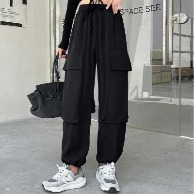 Custom Women's Big Pockets Cargo Pants| Custom High Street Cargo Pants| Wholesale Hip-pop Dance Cargo Pants