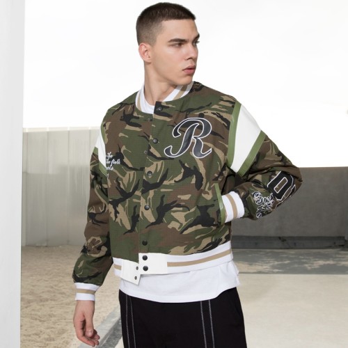 Custom Men's Fashion Jacket|Custom 3D Digital Print Jacket|Cool Leather Patch LOGO Jacket|Embroidery LOGO Jacket For Men