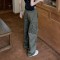 Custom High Street Cargo Pants| Women's Wid Leg Pants|Drawstring waist Cargo Pants For Lady