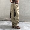 Custom Women's USA Retro Cargo Pants| Custom Casual Sport Cargo Pants| Wholesale Hip-pop Cargo Pants