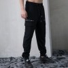 Stock Mens Fashion Joggers |Wholesale Mens Cotton Trousers| Mens Loose Fit Pants|Beam Foot Trousers|Metal Zipper Pocket Pants