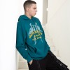 Dark green streetwear hoodie for fall and winter