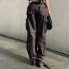 Custom Women's High Street Causal Pant | Low Waist Loose Trousers | Multi-Pocket Trendy Cargo Pant