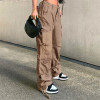 Custom Women's High Street Causal Pant | Low Waist Loose Trousers | Multi-Pocket Trendy Cargo Pant