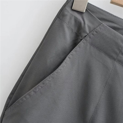 Custom Women's Drawstring Casual Loose Pant | Solid Multi-Pocket Trousers | High Street Hip Hop Cargo Pant