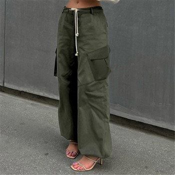 Custom Women's Solid Multi-Pocket Pant | High Street Hip Hop Trousers | Street Dance Fashion Cargo Pant