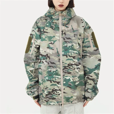 Custom American Street Camouflage Winderbreaker| Custom Winter Thickened Winderbreaker| Wholesale Unisex Winderbreaker