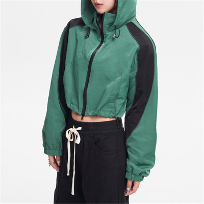 Custom American Waterproof Winderbreaker| Custom Women's Short Winderbreaker| Wholesale Casual Winderbreaker