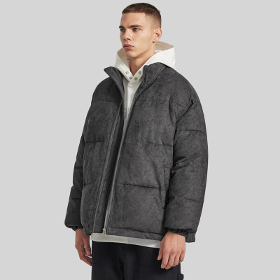 Custom Men's Cashew Flower Cotton Coat| Custom American Street Loose Cotton Coat| Wholesale Thickened Warm  Cotton Coat