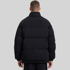 Custom Men's Waffle Cotton Coat| Custom Winter Thickened Cotton Coat| Wholesale Loose Solid Color Cotton Coat