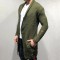 Custom Men's European American Sweater | Medium Long Loose Cardigan | Knit Jacket Cardigan