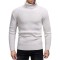 Custom Men's Autumn Winter European American Sweater | Fashion Solid Color Sweater | High Collar Long Sleeve Sweater