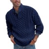 Custom Men's Autumn Winter New Sweater | Solid Color Half Turtleneck Slim Sweater | Long Sleeve Knitted Sweater