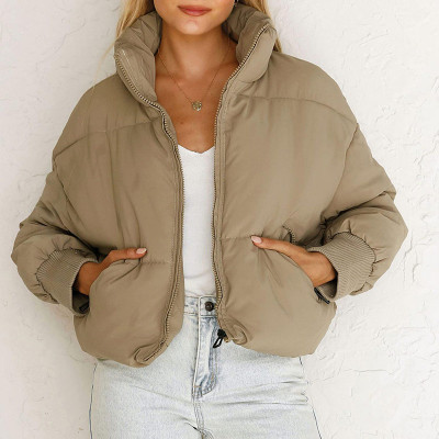 Custom Women's Short Cotton Coat| Custom Winter Cotton Coat| Wholesale Fashion Cotton Coat