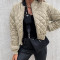 Custom Women's Short Cotton Jacket| Custom Retro Cotton Jacket| Wholesale Casual Cotton Jacket
