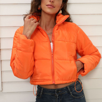 Custom Women's High Street Cotton Coat| Custom Short Cotton Coat| Wholesale Hip-pop Dance Cotton Coat