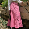 Falda de mezclilla de herramientas personalizadas para mujer | Falda de diseño de industria pesada de otoño | Falda de paraguas con múltiples bolsillos
