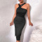Wholesale Women's Fashion Dress| Hollowed-out Sleeveless Dress For Lady| Sexy High Waist Slim Wrap-hip Dress