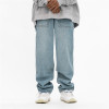 Jeans sueltos rectos de pierna ancha para hombre personalizados | Pantalones trapeadores Street Tooling | Pantalones de mezclilla de la marca Tide