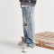 Custom Men's Spring Autumn New Street Pants | Hip-Hop Wide-Leg Trousers | Trend Loose Hole Old Jeans