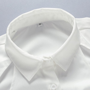 Chemises Design Sense personnalisées pour femmes | Nouvelles chemises d'automne et d'hiver personnalisées | Chemises évidées à dos ouvert en gros